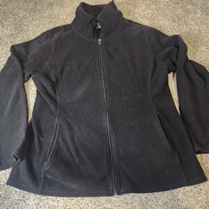 Old Navy Black Fleece Jacket Size L